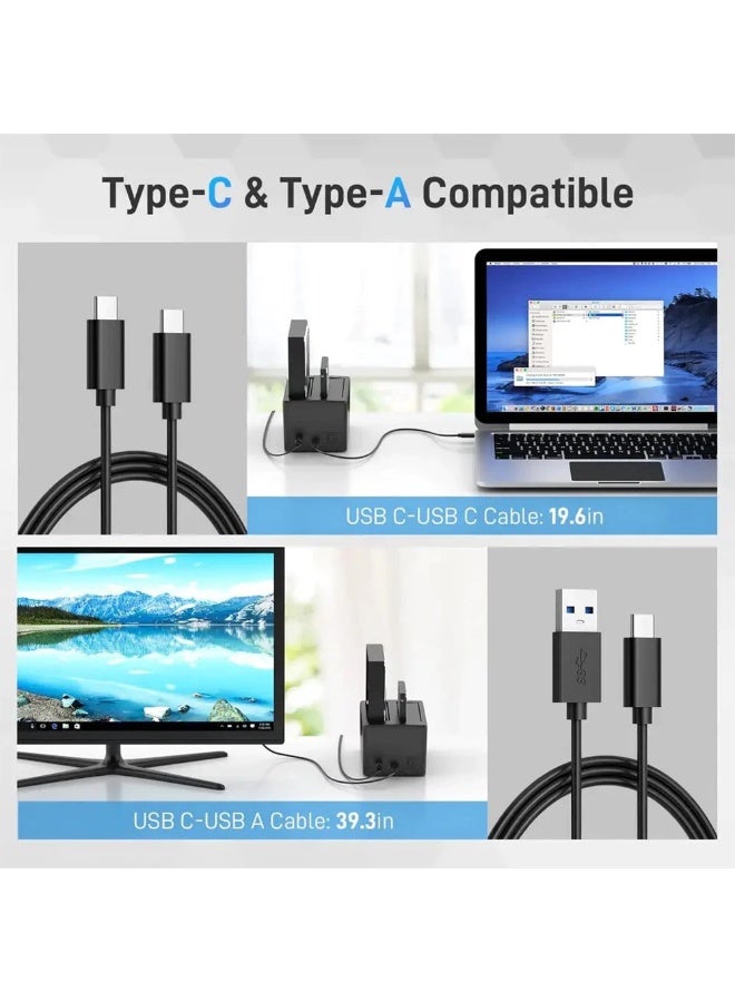 FIDECO USB 3.2 Gen 1 to SATA HDD SSD Docking Station YPZ220C for 2.5" & 3.5" Drives, Supports up to 18TB - Image 2