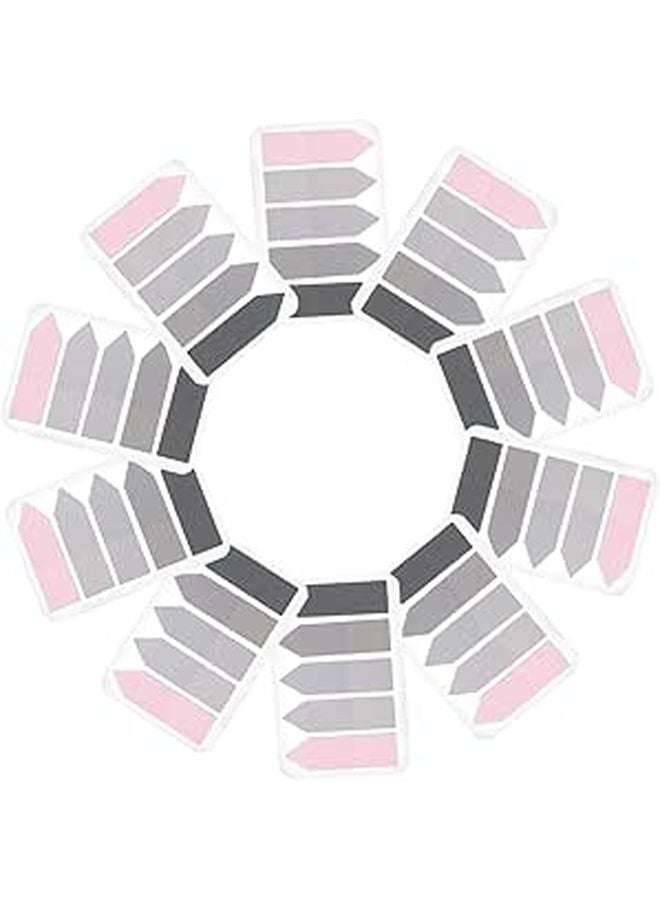 Adhesive Page Markers 10 Sets Arrow Index Tabs Reading Highlight Strips Book Accessory - Image 1