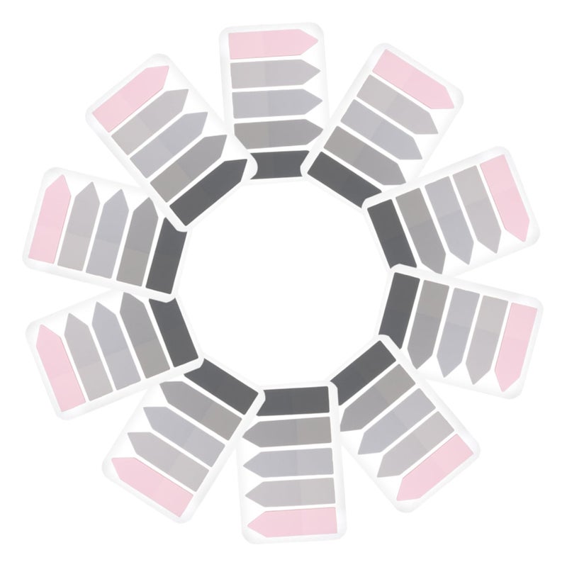 Adhesive Page Markers 10 Sets Arrow Index Tabs Reading Highlight Strips Book Accessory - Image 2