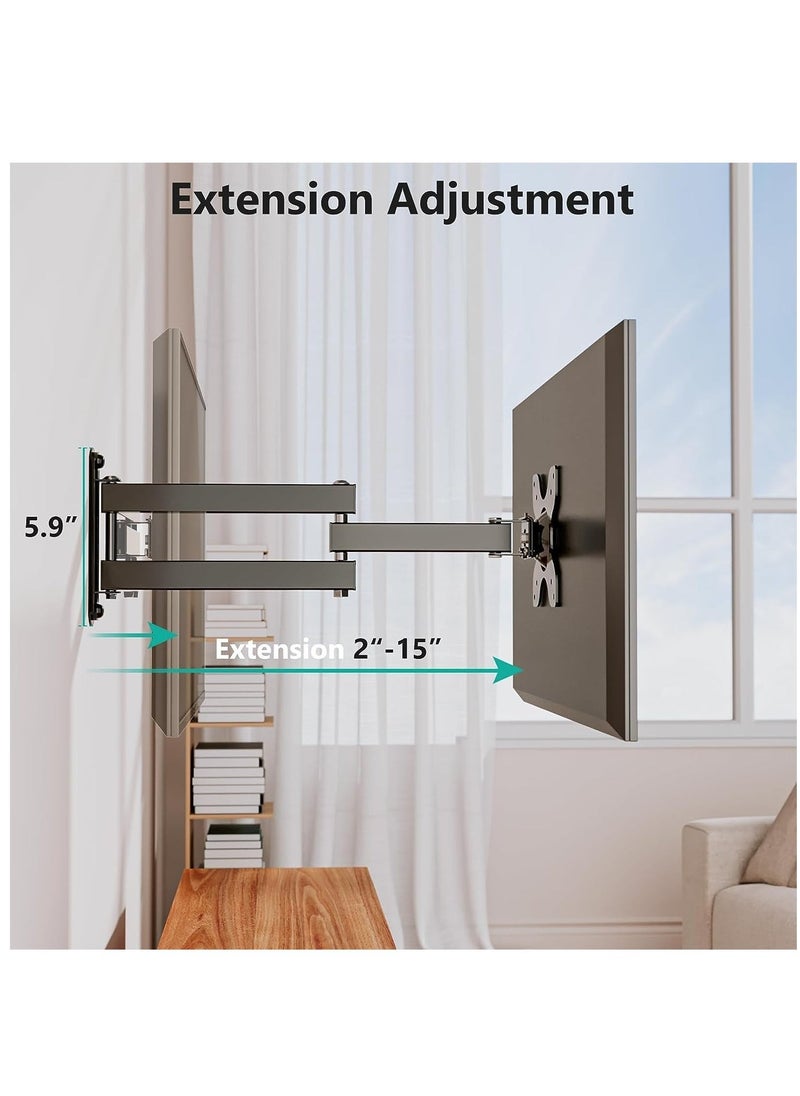 ELTRAZONE TV Wall Mount Articulating LCD Monitor Full Motion 14" Extension Arm Tilt Swivel for Most 13" 15" 17" 19" 20" 22" 23" 24" 26" 27" 30" LED TV Flat Panel Screen with VESA 100x100,75x75 1330LM - Image 4