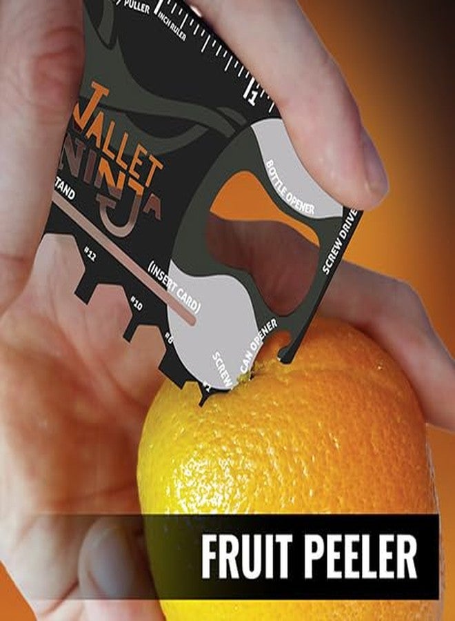 Wallet Ninja Multitool Card - 18 in 1 Credit Card Size Multi-Tool for Quick Repairs, EDC Survival Gear, Bottle Opener, Camping - Cool Gadget and Stocking Stuffer - 2 pack - Image 3
