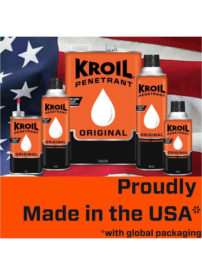 Kroil Original Penetrating Oil (Aerosol Spray-13oz Can-Case of 12) | Penetrant for Rusted Bolts, Metal, Hinges, Chains, Moving Parts | Rust, Corrosion Inhibitor (KS132C) - Image 3