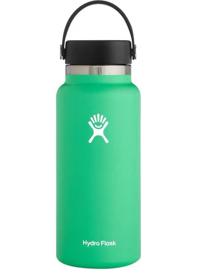 Hydro Flask Vacuum Insulated Water Bottle 1000ml - Portable Space-Grade Thermos with Handle for Sports & Outdoors - Leakproof, Non-Slip Grip, Ideal for Fitness, Camping & Hydration