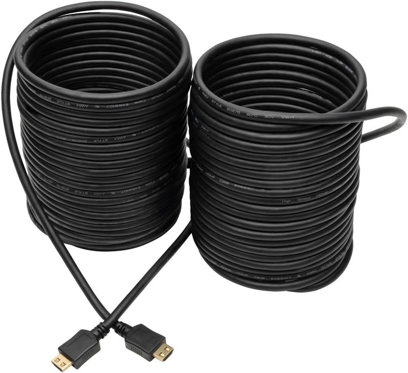 تريب لايت كابل HDMI عالي السرعة من Tripp Lite، طول 50 قدمًا، مزود بموصلات قابلة للإمساك، لون أسود (P568-050-BK-GRP) - Image 2