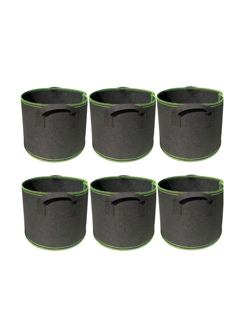 6-Pack 5 Gallon Plant Grow Bags, Breathable Nonwoven Fabric Pots with Handles, Ideal for Vegetables, Flowers, Herbs, and More, Suitable for Tomato, Potato, Carrot, Strawberry - Image 1