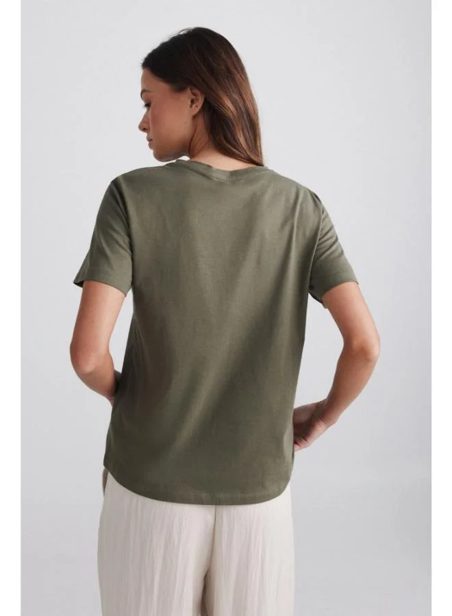 Springfield  Boho print short sleeve T-shirt for Women | Best Price UAE