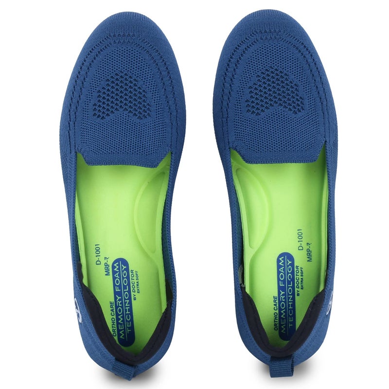DOCTOR EXTRA SOFT Flexible Memory Foam Women's Shoes for Walking Gym Training | Casual Sports,Slip-On,Lightweight Lace up Jutis Bellies Classy Ballerina for Ladies and Girls New-D-1003 - Image 2