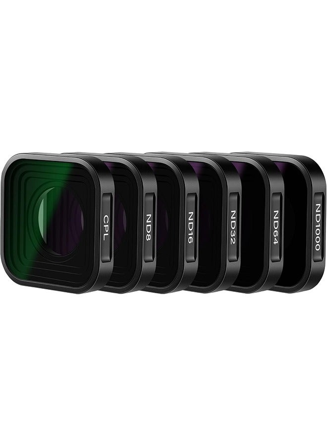 نيوير مجموعة فلاتر NEEWER ND متوافقة مع كاميرا GoPro Hero 12 11 10 9 سوداء، عبوة من 6 قطع (CPL/ND8/ND16/ND32/ND64/ND1000) ملحقات كاميرا الحركة طقم فلتر عدسة مستقطب بكثافة محايدة - Image 1