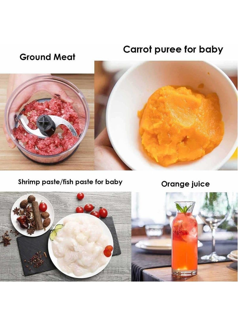 Handheld Blender, 304 Stainless Steel Whisk, 2 Speed Purée Stick, Hand Blender for Baby Food, Mashed Potatoes, Yoghurt and Vegetables  - Image 5