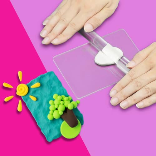 Oytra Clay Roller Acrylic Rolling Rod Pin Clear Transparent Craft Tool for Polymer Clay Cake Fondant Bar Roll Stick for Shaping Sculpting Smoothing for Beginners Artists - Image 3