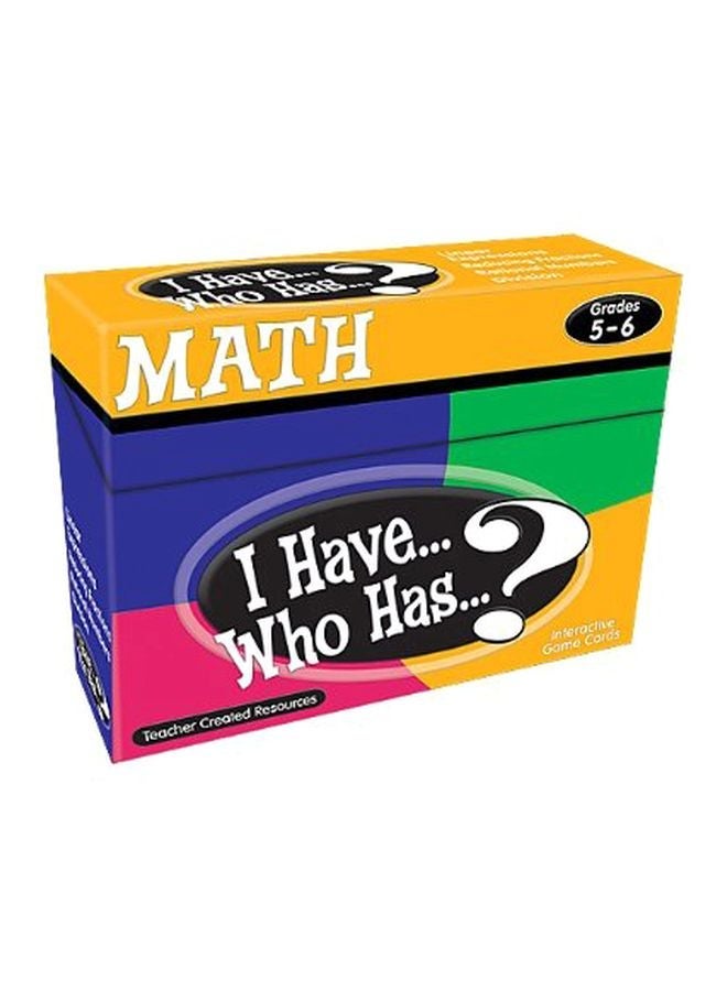 I Have Who Has Card Game 7834