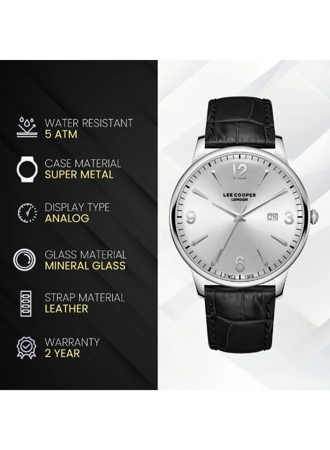 Lee Cooper  Men's Leather 3H Watch LC08379.331 - 40 mm for Men | Best Price UAE