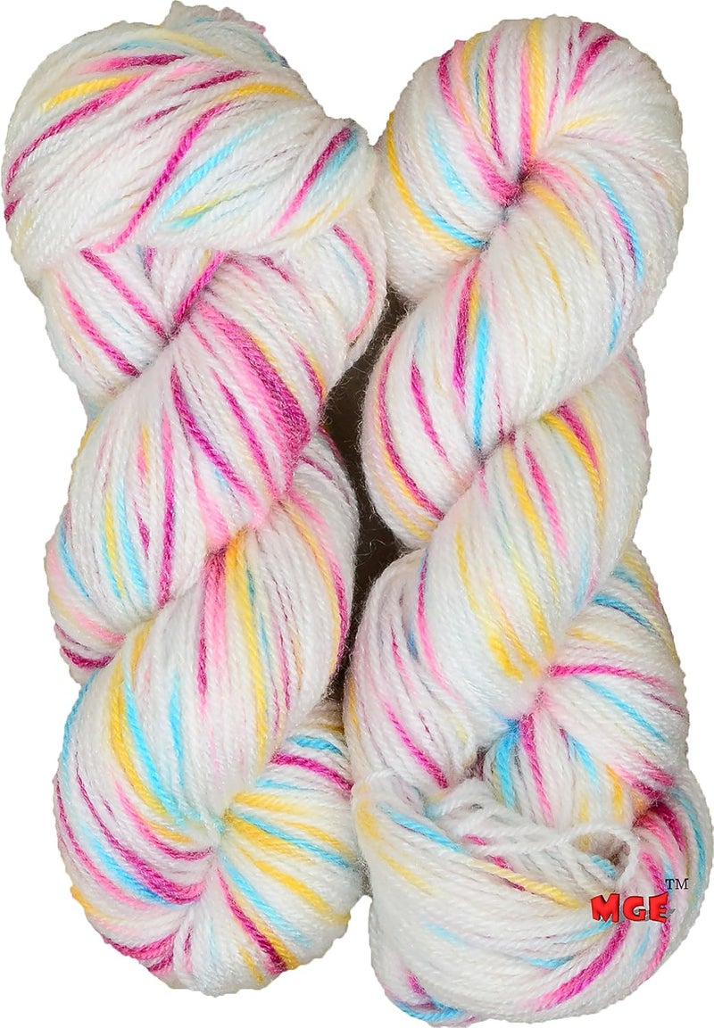 Oswal Knitting Yarn Wool Icey Magenta 500 gm Woolen Crochet Yarn Thread Best Used with Knitting Needles Crochet Needles Vardhman Wool Yarn for Knitting Best Woolen Thread - Image 1
