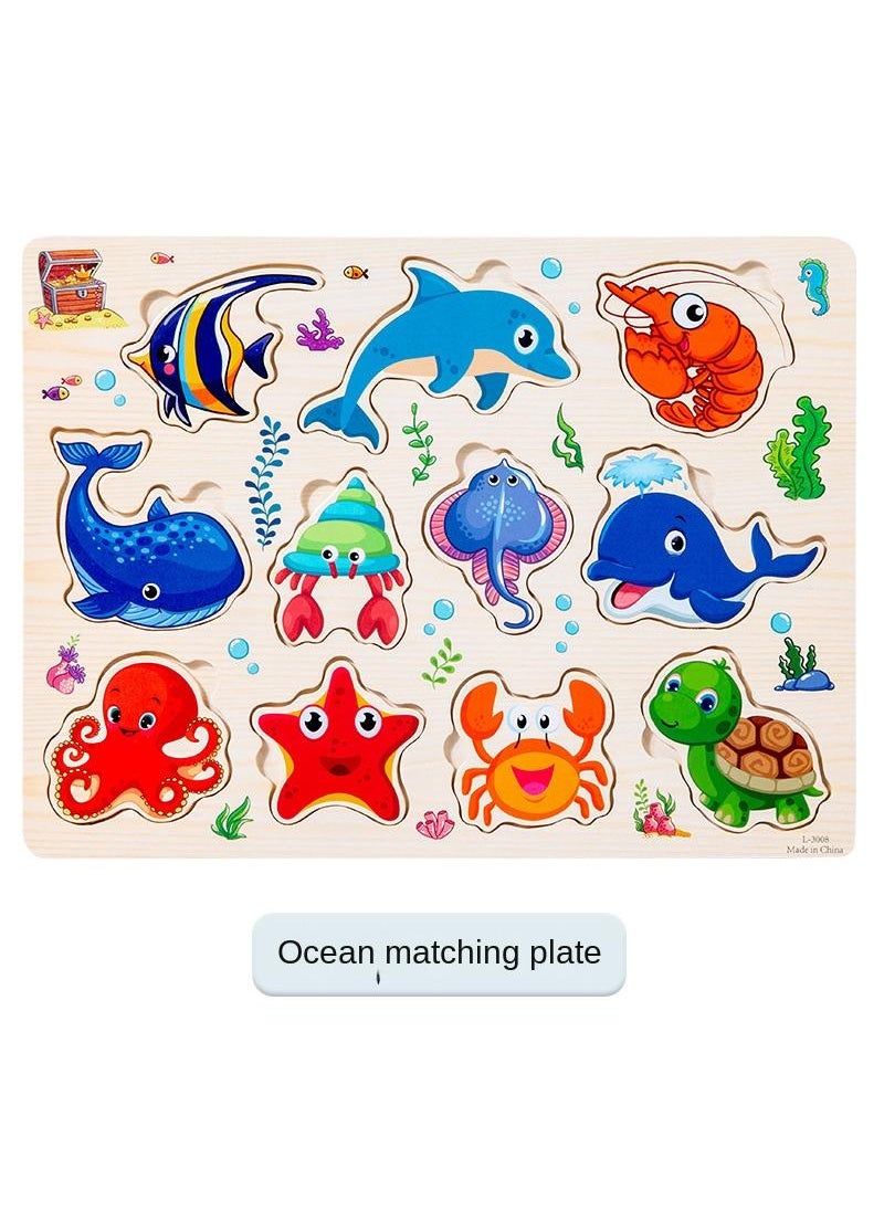 Y&D Children's Wooden Puzzle Hand Held Puzzle Toy  - Image 1