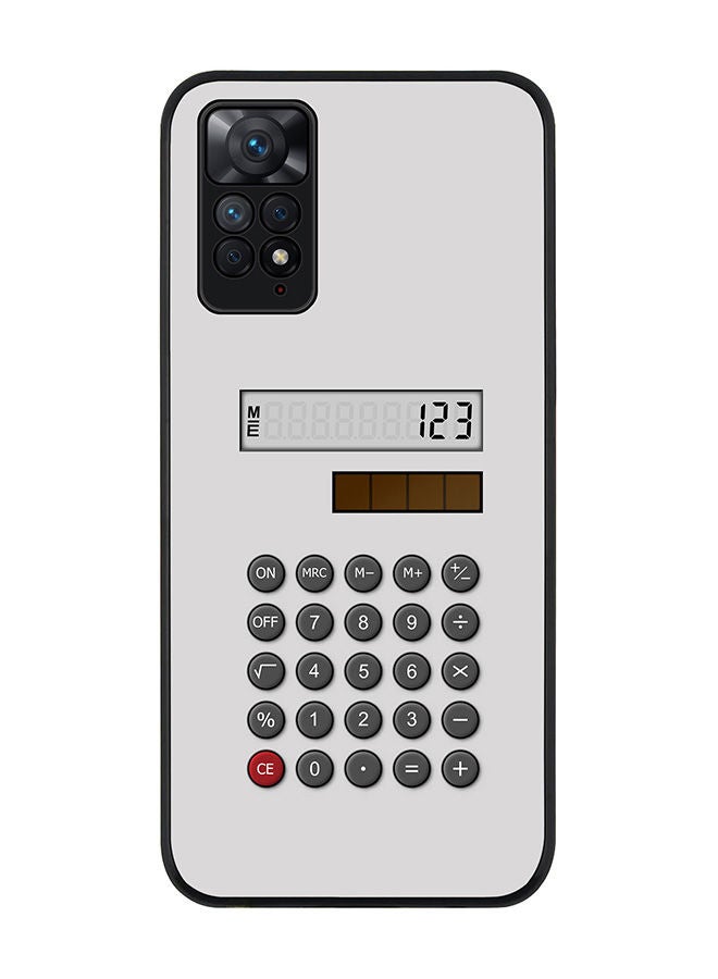 Stylizedd حافظة سوداء متينة لهاتف Redmi Note 11 4G / Redmi Note 11S، حافظة رفيعة ومرنة بحواف مطاطية مضادة للصدمات - جل TPU رقيق - كالك (أبيض) - Image 1