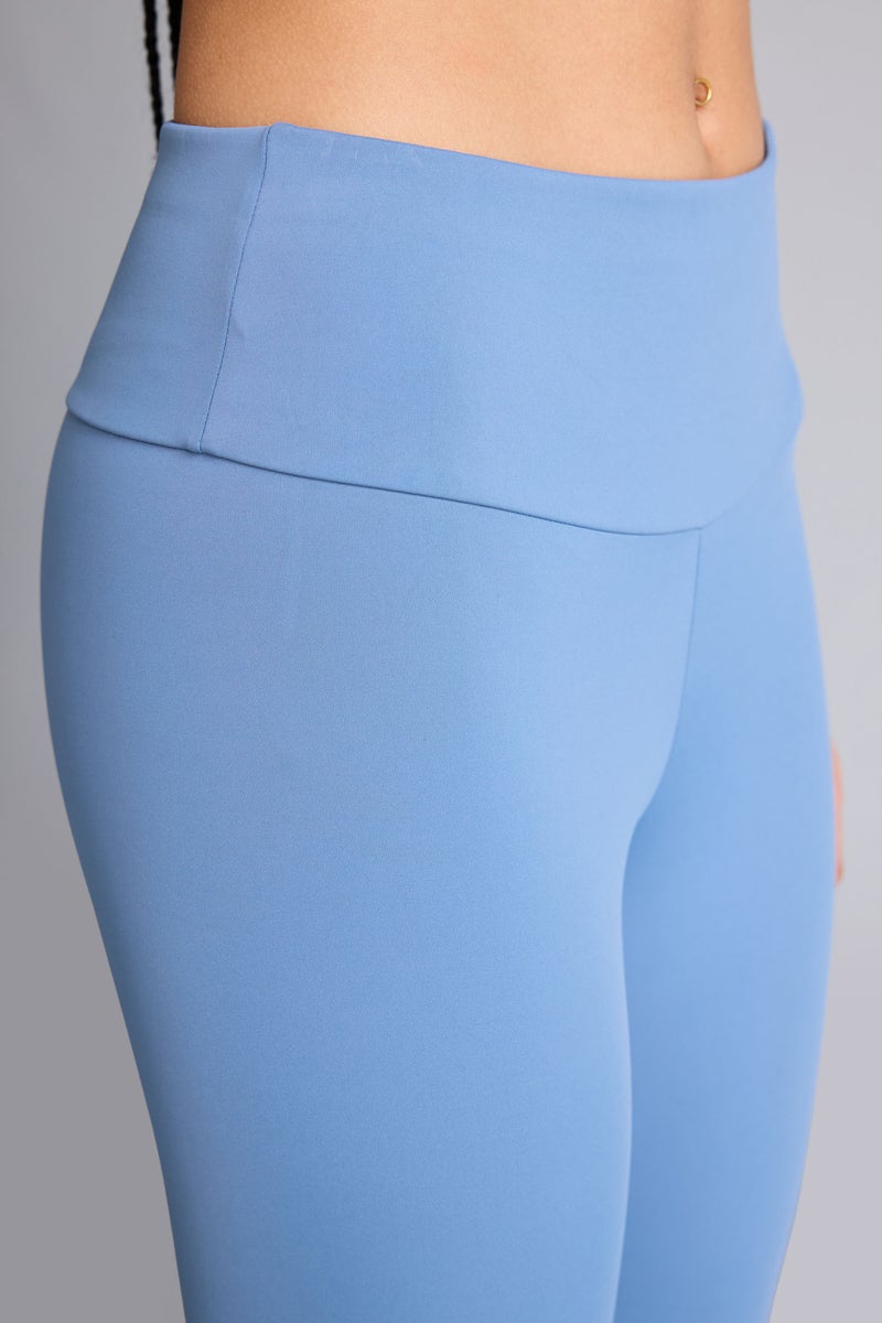DeFacto Blue Woman High Waist Ankle Length Leggings Casual - Image 5