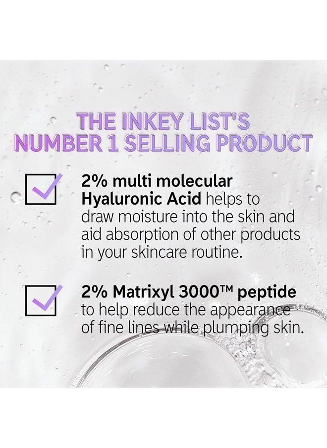 The Inkey List - Hyaluronic Acid Serum, Hydrate Multiple Layers of Dry Skin, Plump and Smooth Fine Lines and Wrinkles, 1.0 fl oz - Image 1