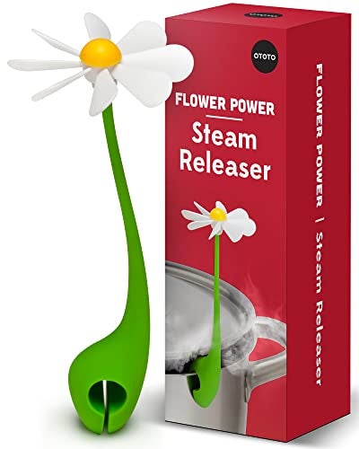 OTOTO New Flower Power Steam Releaser - Fun Kitchen Gadgets - Spinning Flower Lid Holder On Pot & Lid Lifter - Cool Kitchen Gadgets - Cute Gifts for Women, Kitchen Accessories Gadgets - Image 1