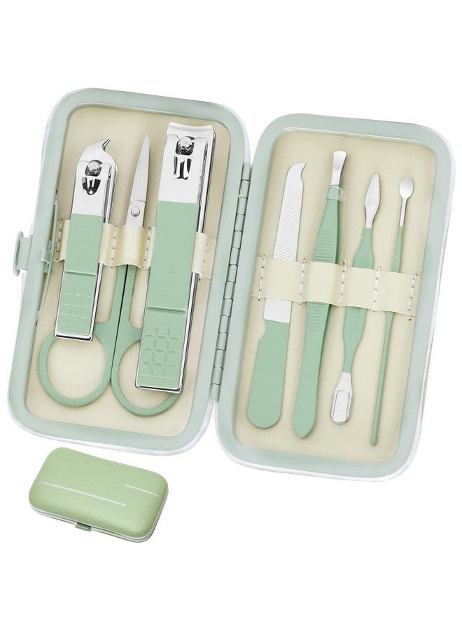 Aceoce Manicure Set Business Gifts Handheld Sized, Nail Clippers Set Tools with Luxurious Manicure Set Professional Stainless Steel Travel Case 8 in 1 for Men Women Teens Parents Colleagues and Partners  - Image 1