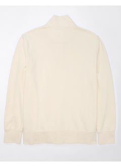 American Eagle Quarter-Snap Mockneck Pullover Sweatshirt  - Image 4