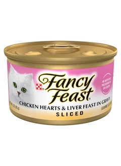 Fancy Feast Y Feast Sliced Chicken Hearts And Liver Feast Wet Cat Food  (Pack Of 24) 3 Oz. Cans  - Image 1