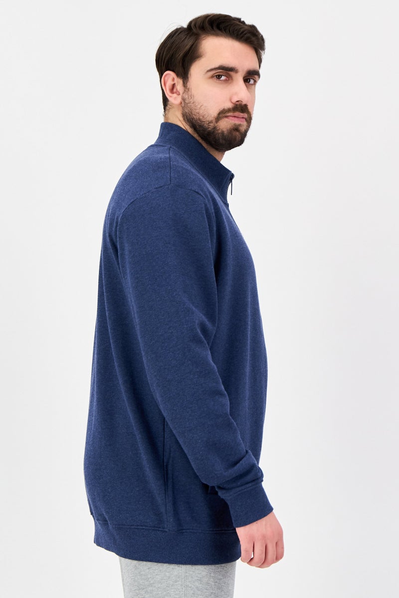 Reebok Men Sportswear Fit Long Sleeve Outdoor Track Jacket, Navy - Image 2