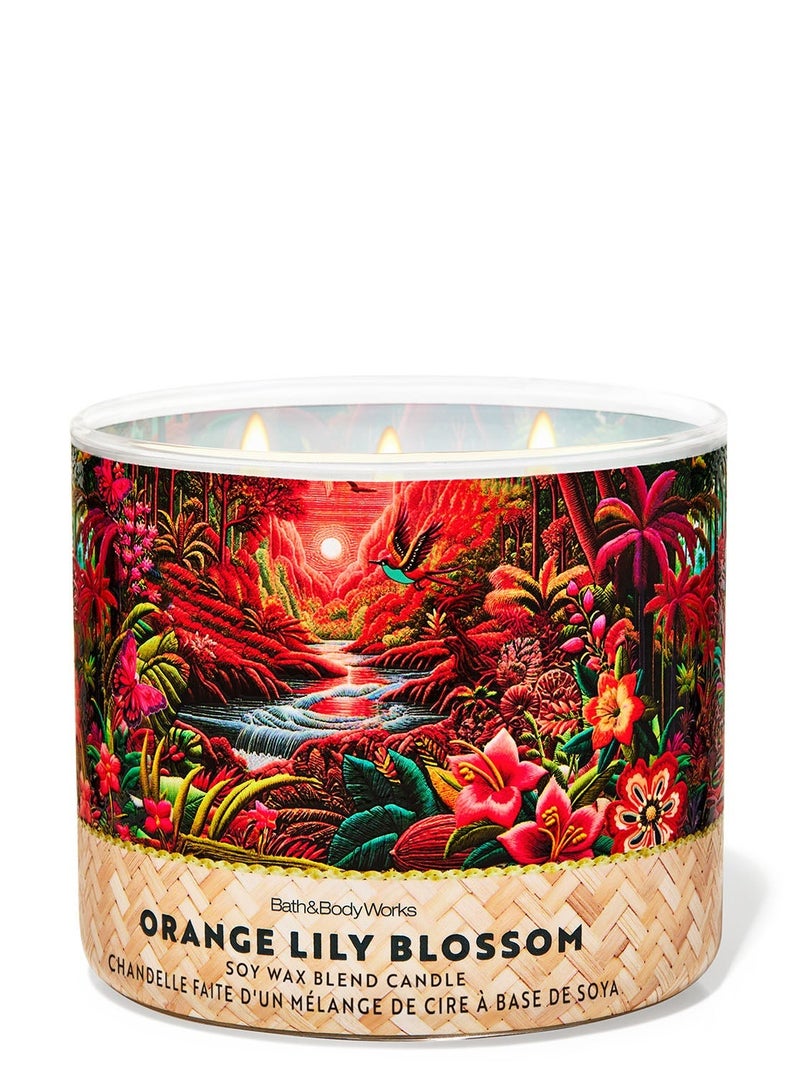 Bath & Body Works Orange Lily Blossom 3-Wick Candle