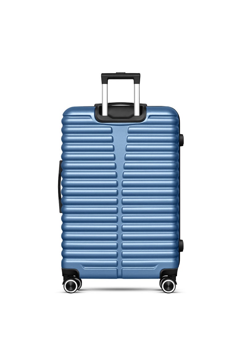 MNUK Destiny Carry-on Luggage | Hardside Soft Handle Trolley with TSA Lock | 360° 4 Wheeler| Cabin-20 Inch, Blue - Image 2