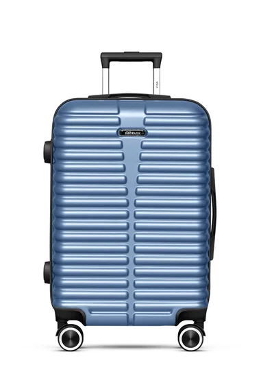 MNUK Destiny Carry-on Luggage | Hardside Soft Handle Trolley with TSA Lock | 360° 4 Wheeler| Cabin-20 Inch, Blue