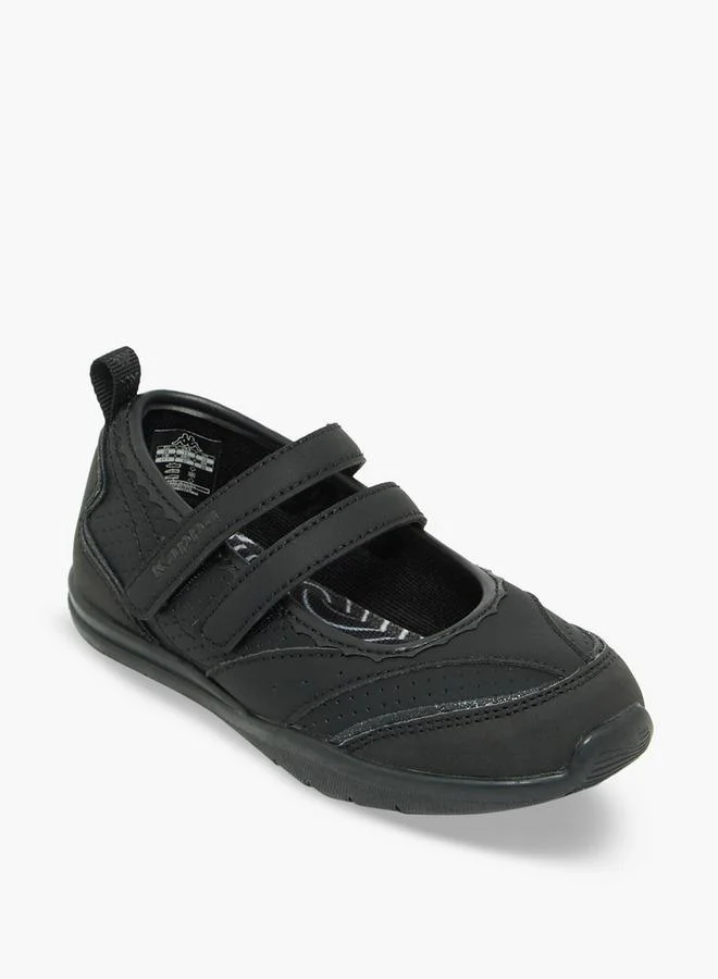 كابا Girls Panelled Hook & Loop Sneakerina School Shoes