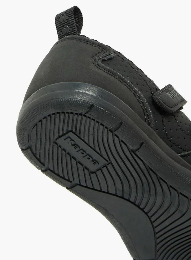 Kappa BLACK Girls Panelled Hook & Loop Sneakerina School Shoes for Women | Best Price UAE