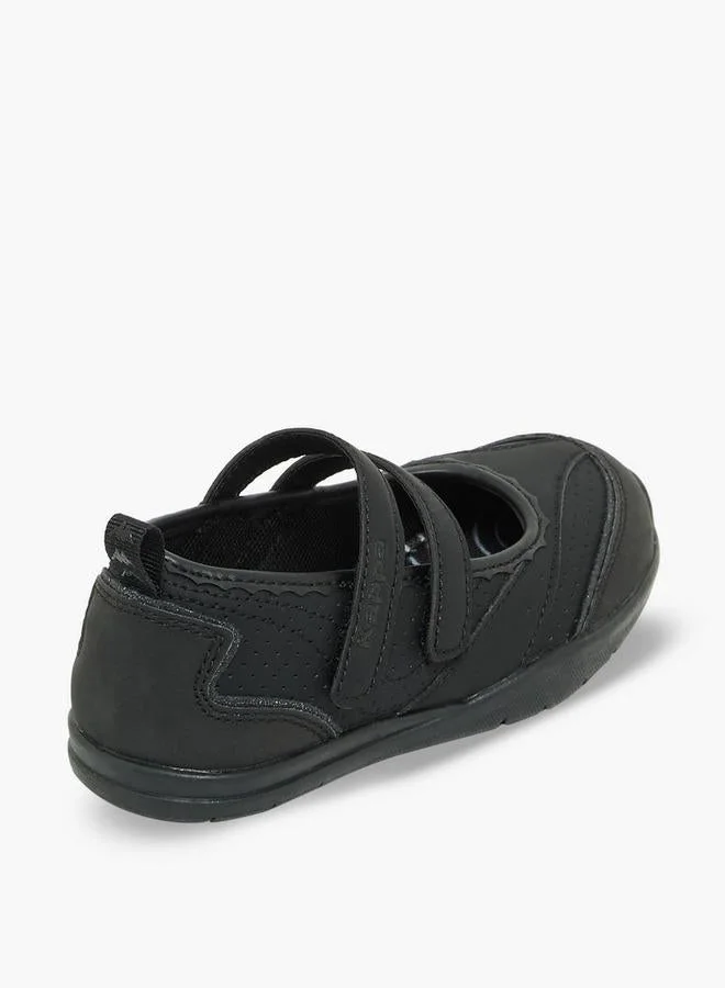 Kappa BLACK Girls Panelled Hook & Loop Sneakerina School Shoes for Women | Best Price UAE