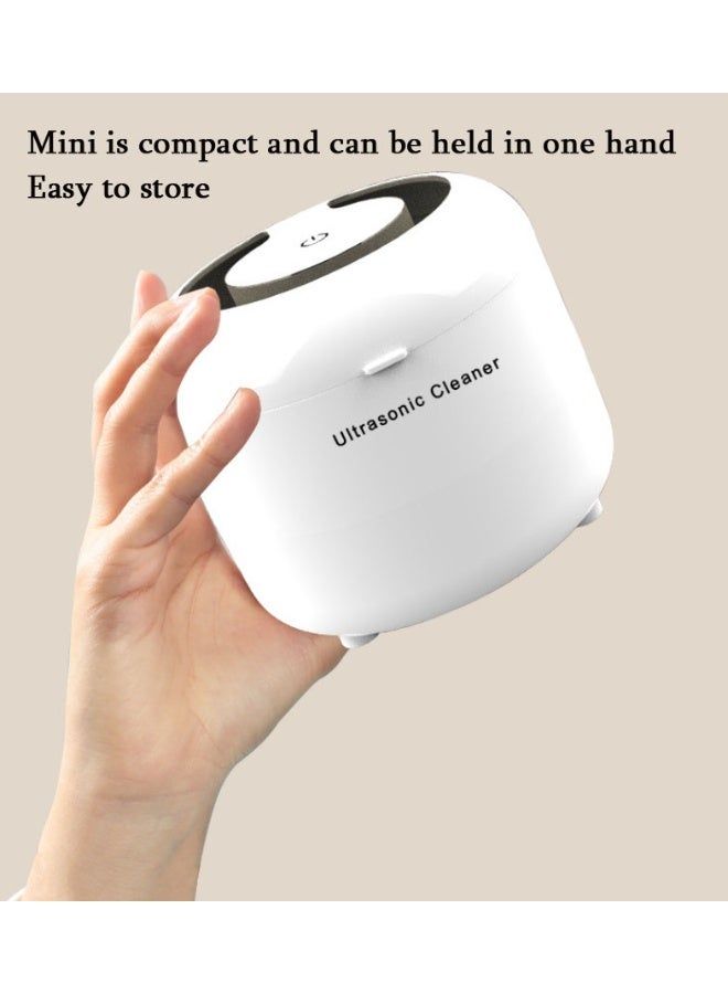 Furtey Ultrasonic Cleaner Retainer Cleaner: 45kHz Ultrasonic Denture Cleaner - 180ML Portable Teeth Cleaning Box for Orthodontics Braces Mouthguard/Jewelry Earrings Watches Bracelets Bracelet Cleaning - Image 3