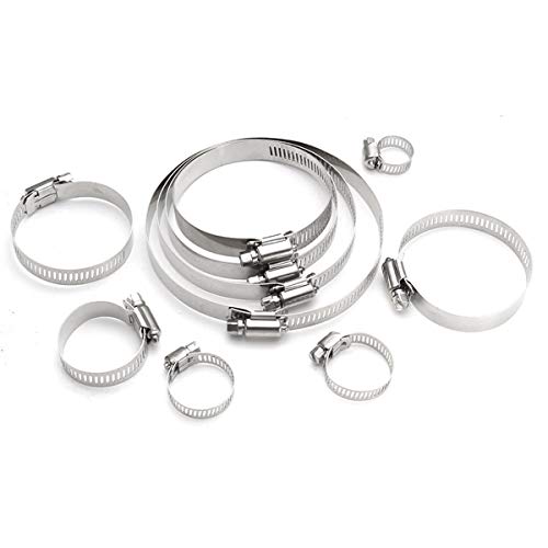 SPEDY Spedy 10Pcs 6Mm114Mm Stainless Steel Hose Pipe Clips Clamps Fasteners Assorted Model No_Alindnk1005  - Image 2