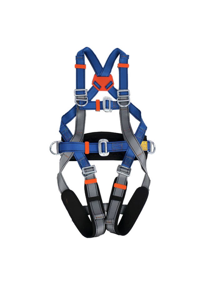 Golmud High-alude Work Safety Rope Set, Outdoor Climbing Rope, Fall Protection, Electrician Safety Belt, Wear-resistant, Full-body Safety Harness, Double Large Hooks + Shock Absorber Pack, D15 - Image 2