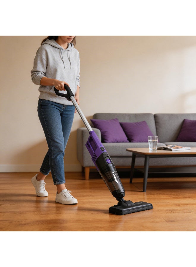KOOLEN Cordless Vacuum Cleaner - 100 Watts - 2000 Amp -  Purple - 806106006 0.6 L 100 W 806106006 Black & Purple - Image 2