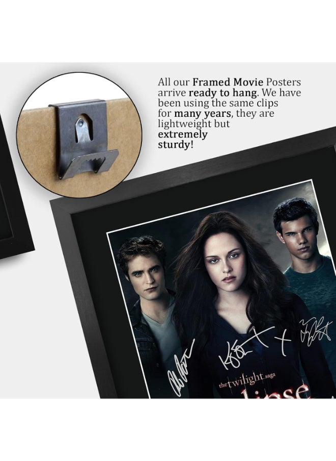 HWC Trading HWC Trading Twilight 3 Eclipse Kristen Stewart, Robert Pattinson 16 x 12 inch Framed Gifts Printed Poster Signed Autograph Picture for Movie Memorabilia Fans - 16" x 12" Framed  - Image 5