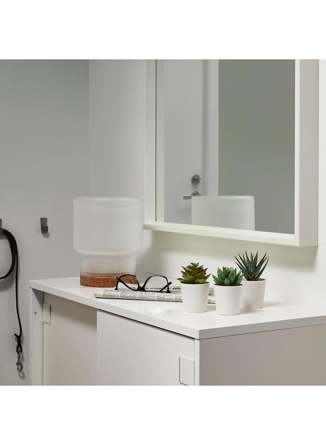 Zaboon Artificial Potted Plant With Pot, In/Outdoor Succulent, 6 Cm 3 Pack - Image 3