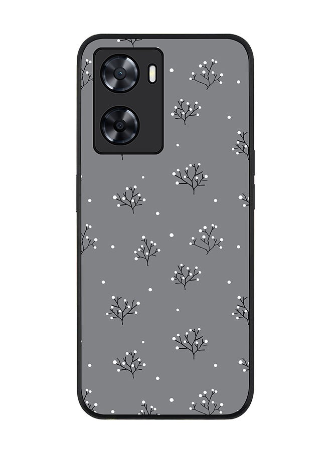 Rugged Black edge case for OnePlus Nord N20 SE Slim fit Soft Case Flexible Rubber Edges Anti Drop TPU Gel Thin Cover - Winter Splinter