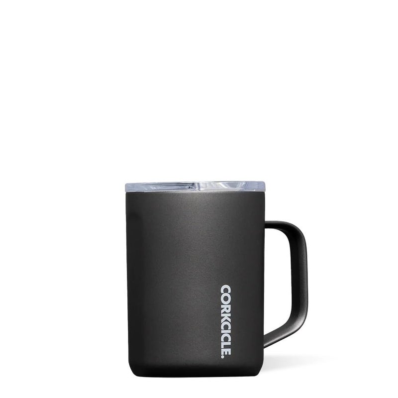 Corkcicle Pure Taste Mug Stainless Steel Insulated Coffee Cup With Lid NonSlip Silicone Base Ceramic Interior Coating Durable Travel Mug Dishwasher Safe 16 oz Ceramic SlateGrey - Image 2