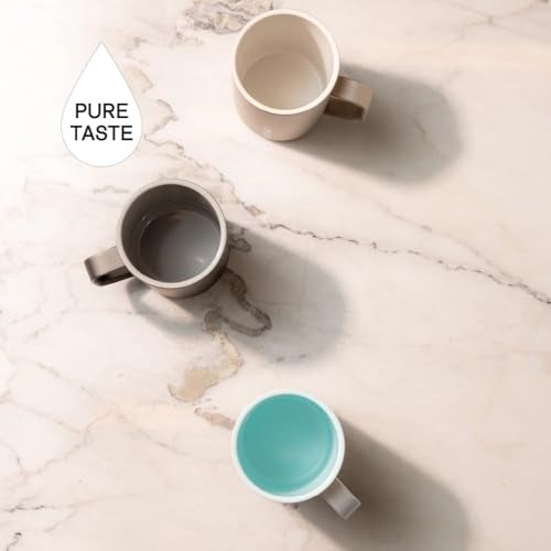Corkcicle Pure Taste Mug Stainless Steel Insulated Coffee Cup With Lid NonSlip Silicone Base Ceramic Interior Coating Durable Travel Mug Dishwasher Safe 16 oz Ceramic SlateGrey - Image 3