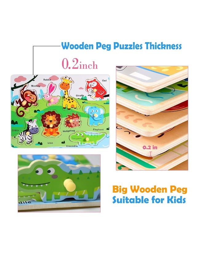 ألعاب بازل خشبية حيوانات المزرعة، ألعاب تركيب للأطفال، ألعاب خشبية، ألعاب الأرقام المرورية، ألعاب التعليم المبكر، هدايا، ألعاب للأطفال من عمر 3 سنوات فما فوق، عبوة من 3 قطع.