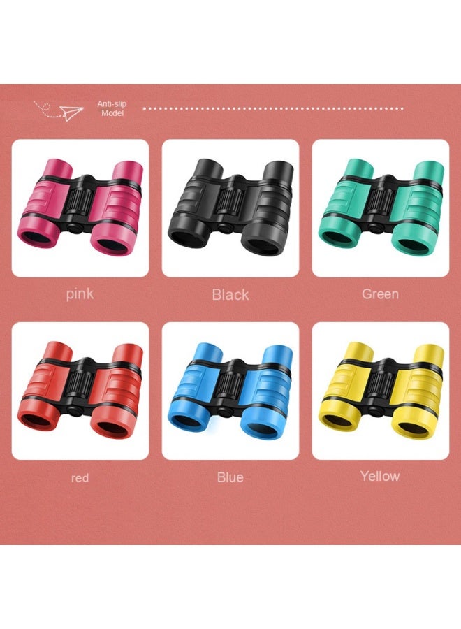 4X30 Kids Binoculars with Colorful Rubber Grip Anti-slip Toy Binoculars Cross-border Supply