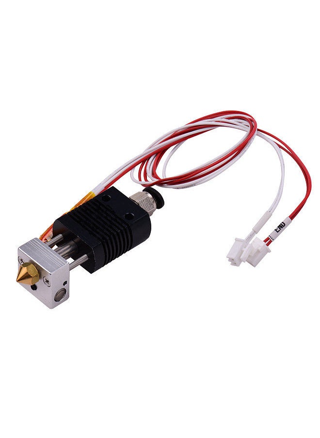 Generic - 3D Printer Full Metal Hotend Extruder Kit Hot End Set with 0.4mm Nozzle 100K Thermistor Heatsink Wire 24V Compatible with ET4/ET4 Pro Printer 1.75mm Filament - Image 1