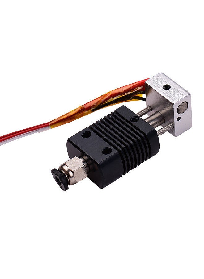 Generic - 3D Printer Full Metal Hotend Extruder Kit Hot End Set with 0.4mm Nozzle 100K Thermistor Heatsink Wire 24V Compatible with ET4/ET4 Pro Printer 1.75mm Filament - Image 1