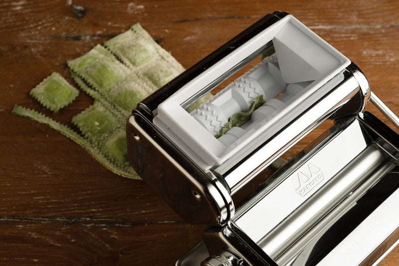 MARCATO Made in Italy Ravioli 150 Attachment for Atlas 150 Pasta Machine, Chrome Steel - Image 2