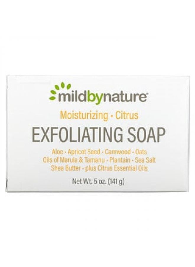 mild by Nature Mild By Nature Exfoliating Bar Soap with Marula & Tamanu Oils plus Shea Butter Citrus 5 oz 141 g 