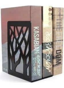 3Art Metal حامل كتب مزخرف بنمط الشجرة حامل كتب لوازم منزلية ومكتبية قطعة من 2  - Image 1