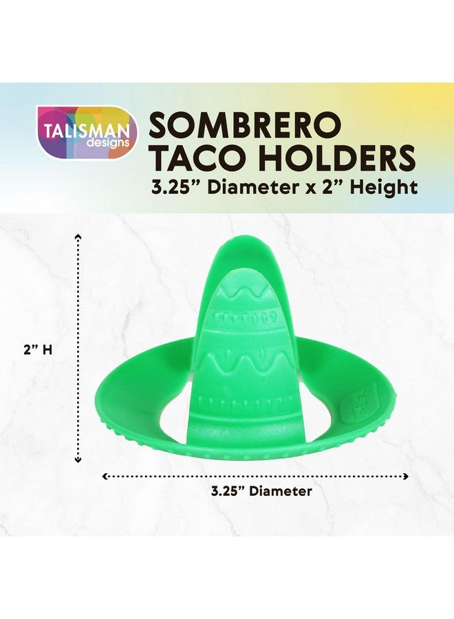 Talisman Designs Talisman Designs Sombrero Taco Holders - Set of 4, Hold & Fill Small or Large Tacos | Crunch & Soft - Image 2
