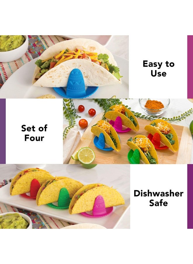 Talisman Designs Talisman Designs Sombrero Taco Holders - Set of 4, Hold & Fill Small or Large Tacos | Crunch & Soft - Image 4